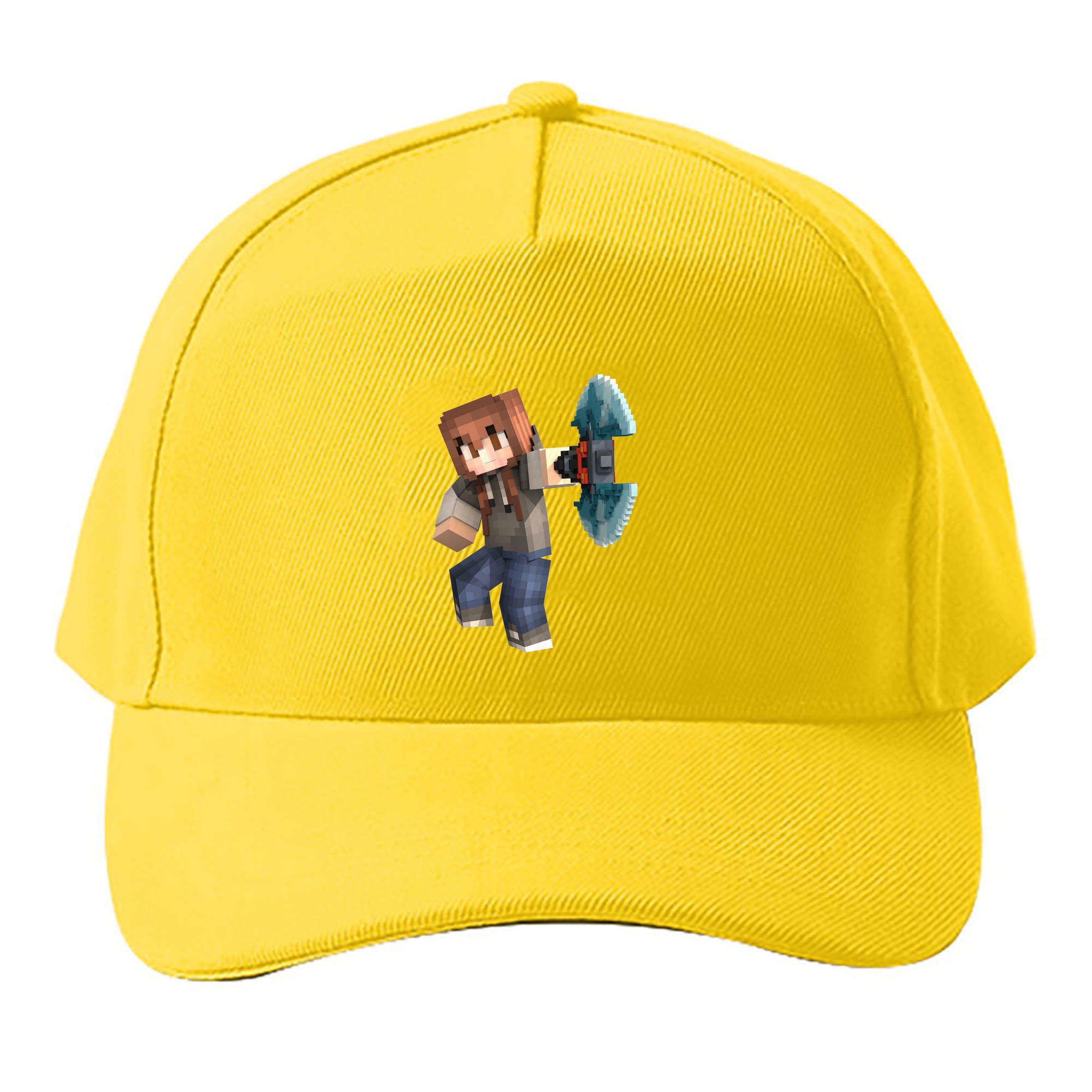 （画像用） マインクラフト ブロックの世界 Minecraft MC Block world ベースボールキャップ 綿100％ 男女兼用 帽子 スポーツ